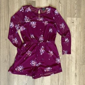 NWOT Floral Romper